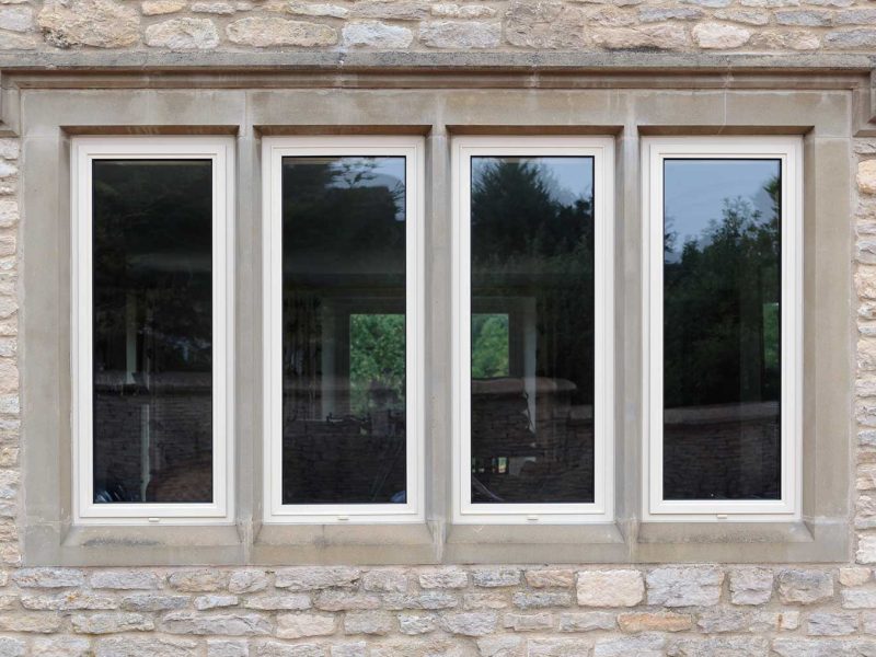 The beauty of Slimline double glazing windows in aluminium