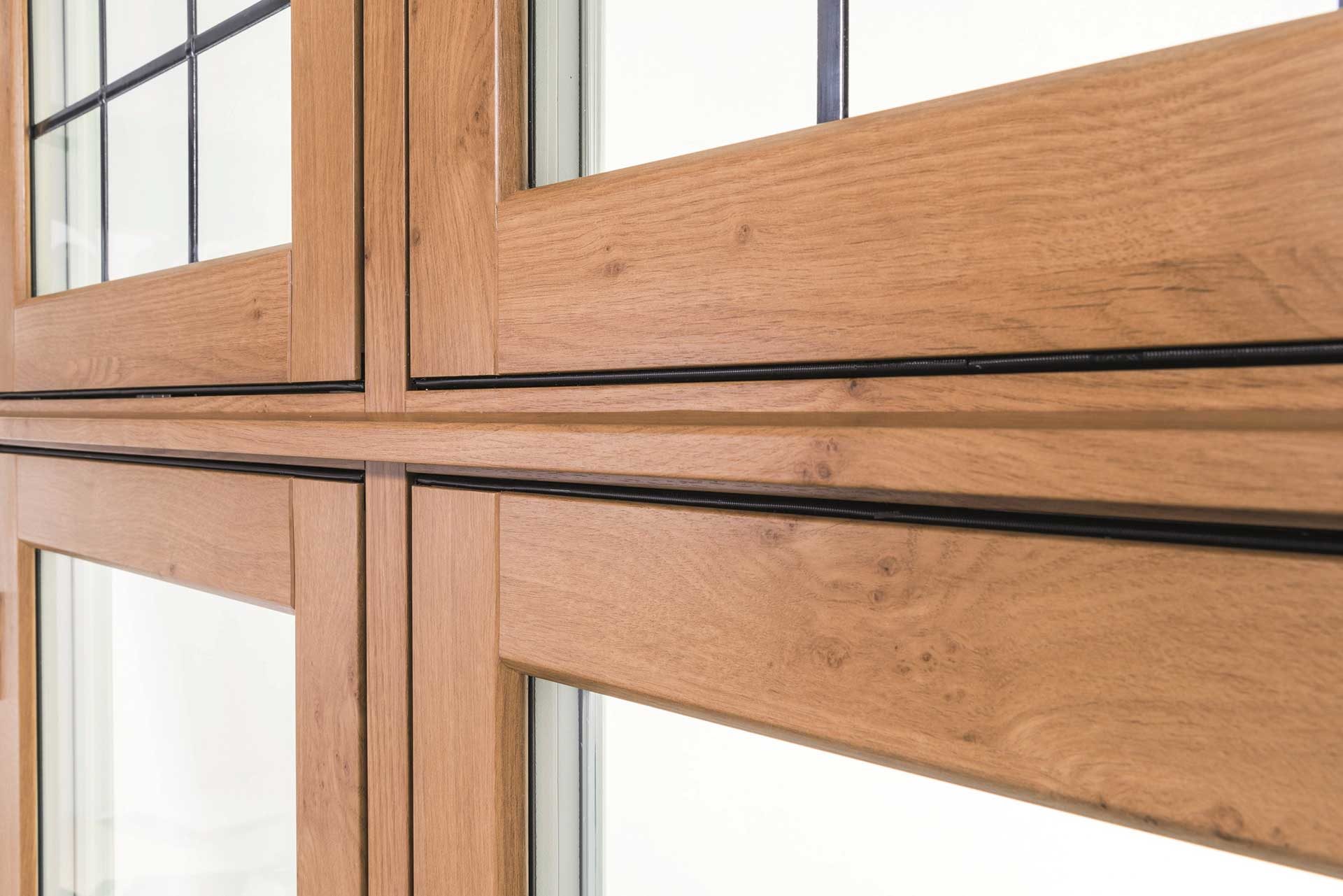 Timber flush casement windows