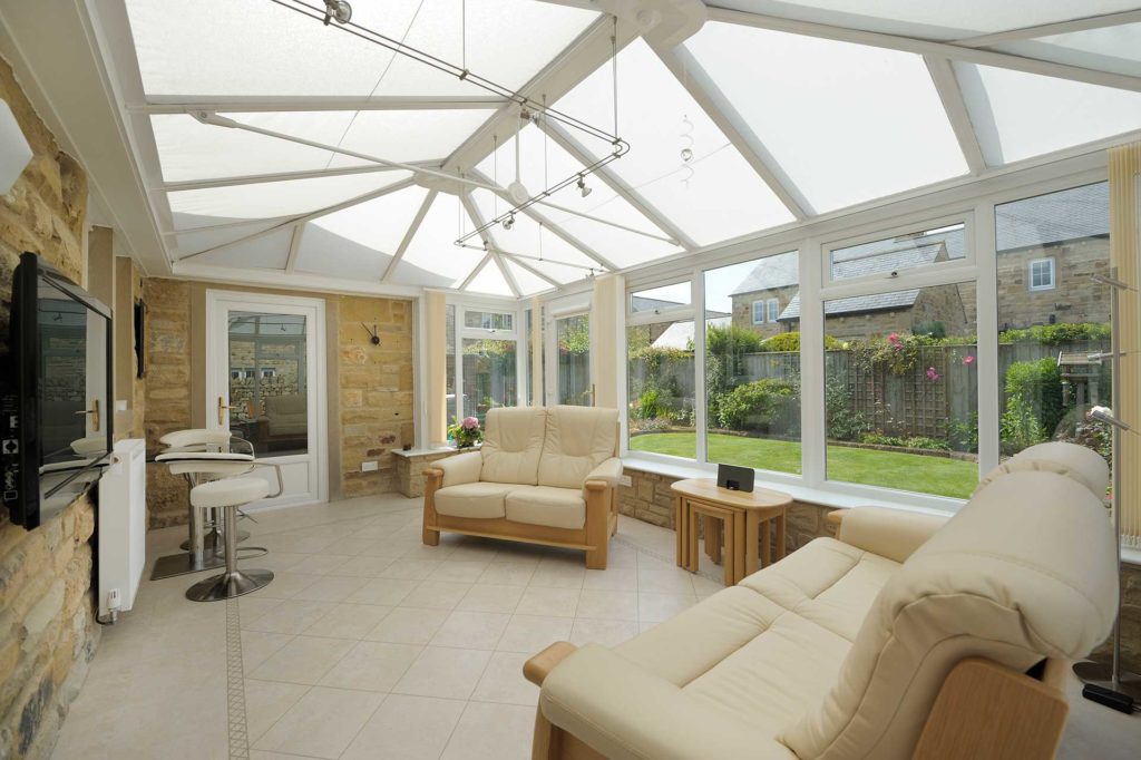 Glass replacement roof